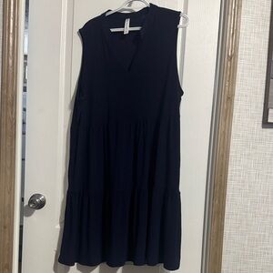 Scarlett Sleeveless Navy Mini Dress